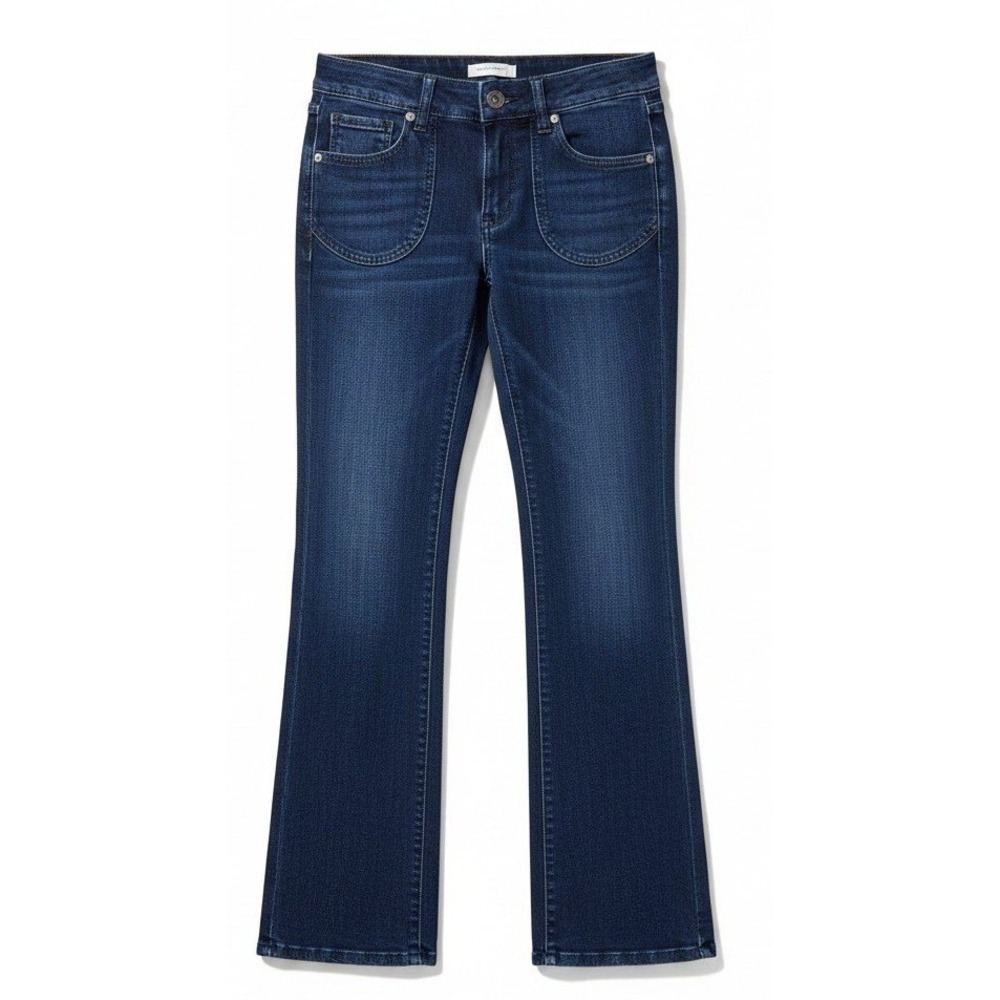 George Dark Wash Wide Leg Jeans,  Double Button Patch Pockets, Girls Size‎ 13